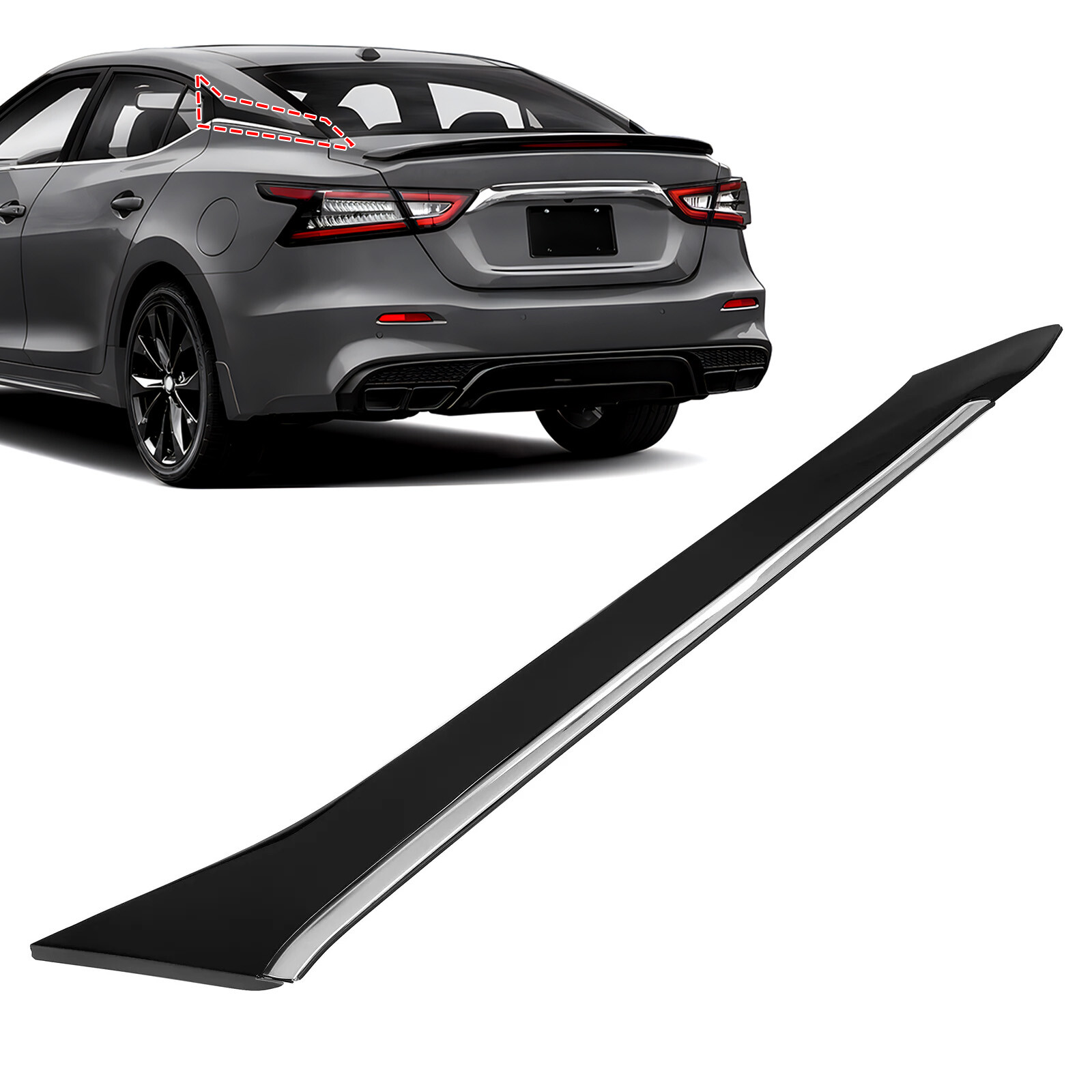 Rear Left Side Pillar Molding Trim For NISSAN MAXIMA 2016-2021 #78873-9DJ1A