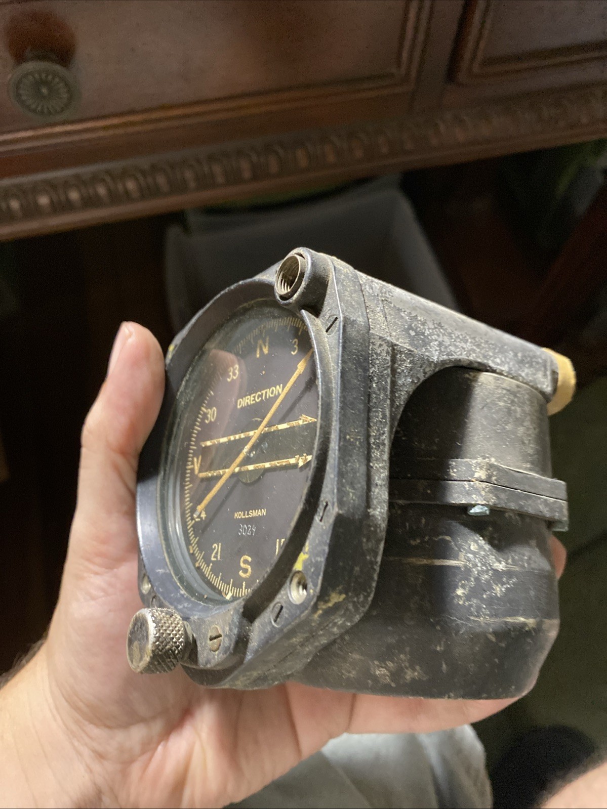 Vintage Kollsman Direction Indicator 398D-01-0024 (AP1)