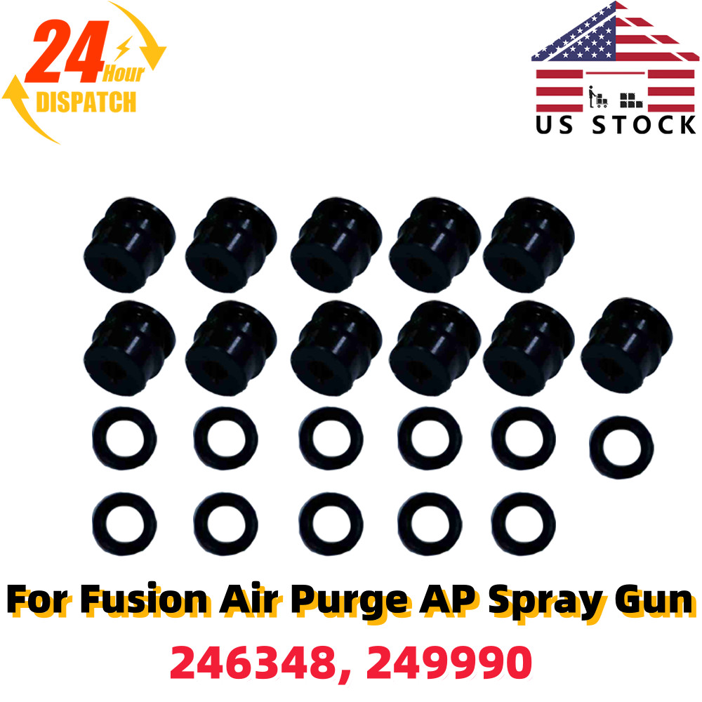 246348 249990 Black Side Seals Kit For Fusion Air Purge AP Spray Gun 11PCS