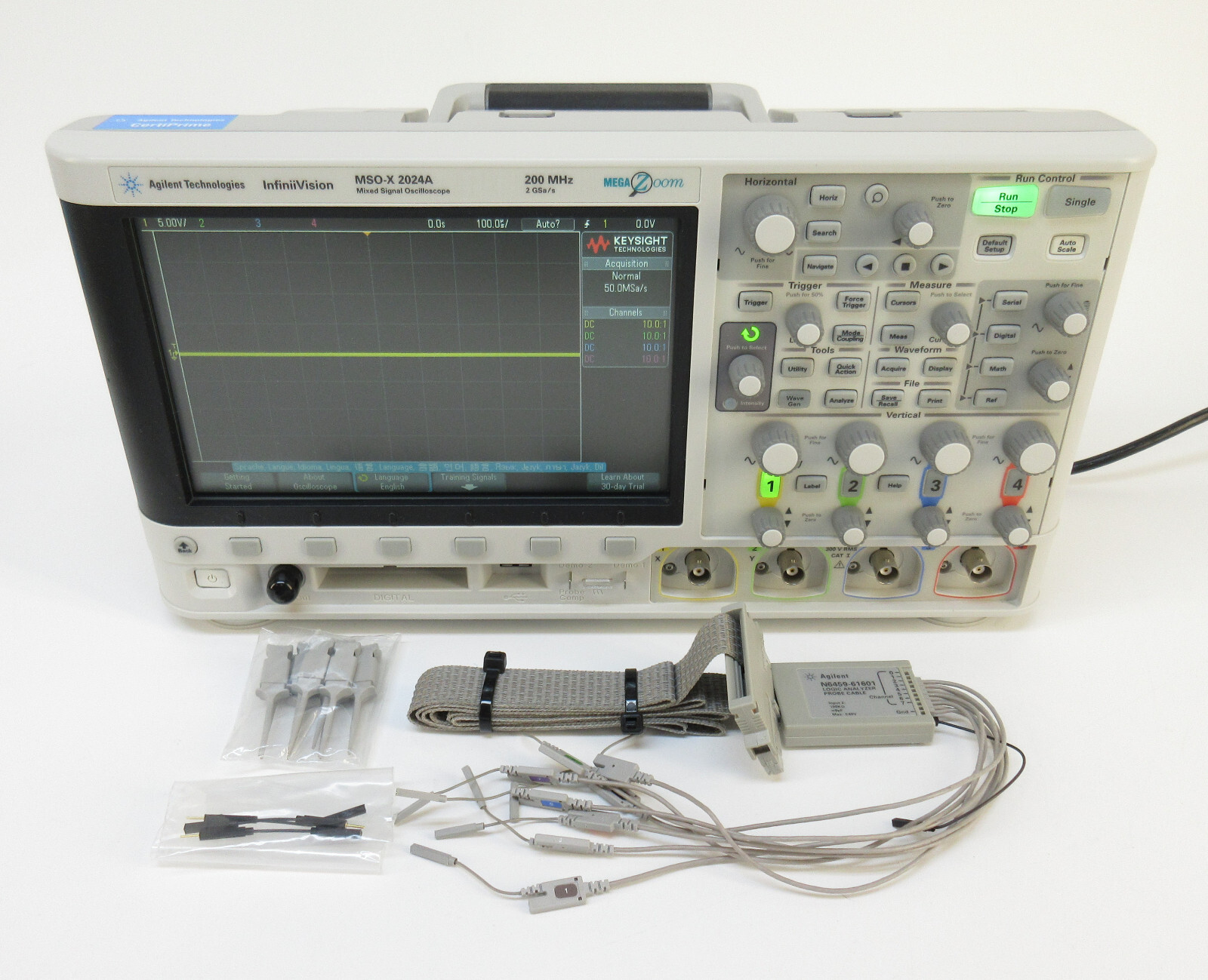 Agilent InfiniiVision MSOX2024A 200MHz Chan 4 + 8 Mixed Signal Oscilloscope