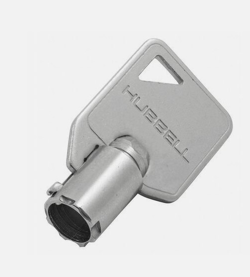 hl1209RKL Hubbell Wiring Device switch key ( for use with barrel switch) D31