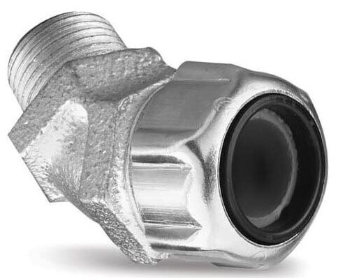 Thomas & Betts 2216,  Liquidtight Strain Relief Conn, 1In 45D .750-.875, 5 PC