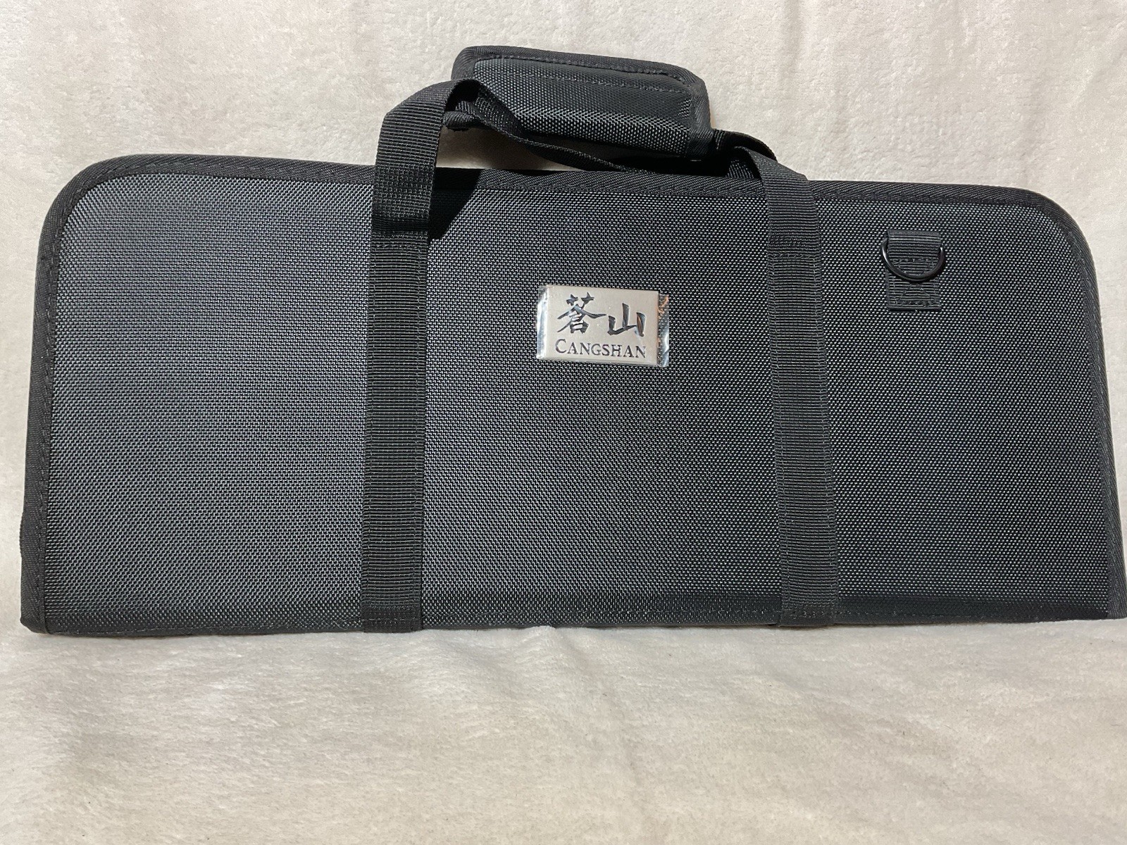 Cangshan Knives Carrying Case New Black Canvas Zip Shoulder Strap Travel Bag