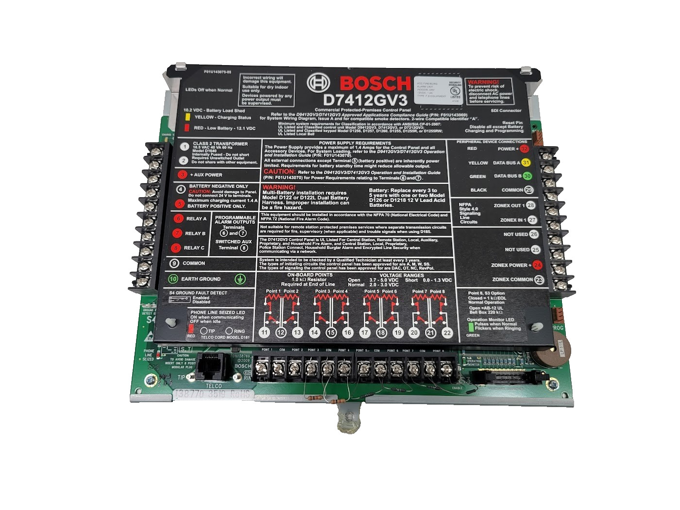 Bosch D7412GV3 Security Communicator Control Panel
