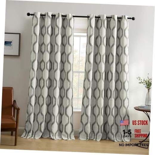 Elrene Home Fashions Renzo Ikat Geometric 52"W x 84"L (Pack of 1) Taupe-gray