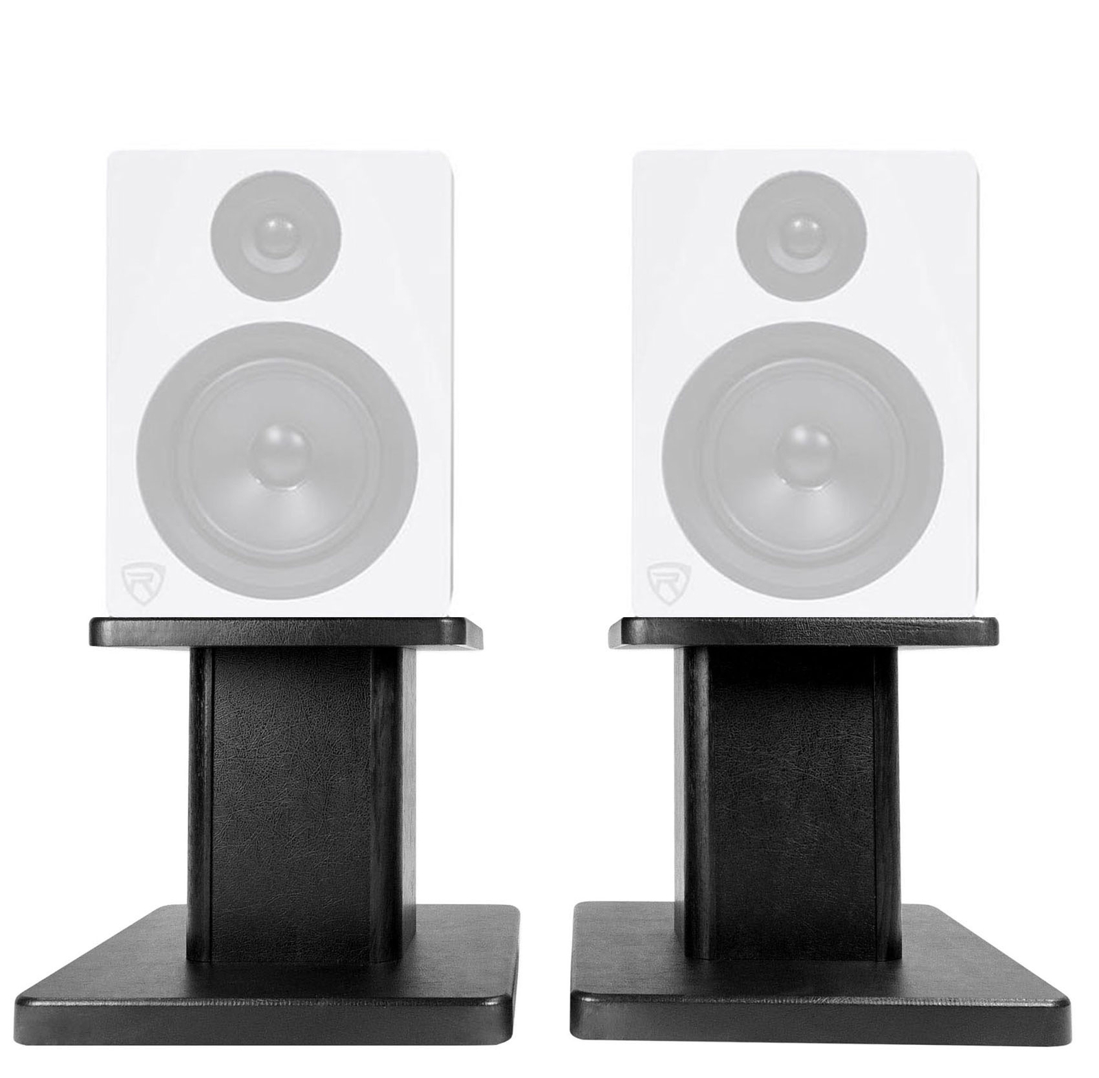 Rockville 8” Black Studio Monitor Speaker Stands For Rockville APM6W