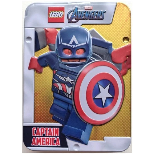 #001 - LEGO Marvel Sam Wilson Captain America Metal Tin DROP