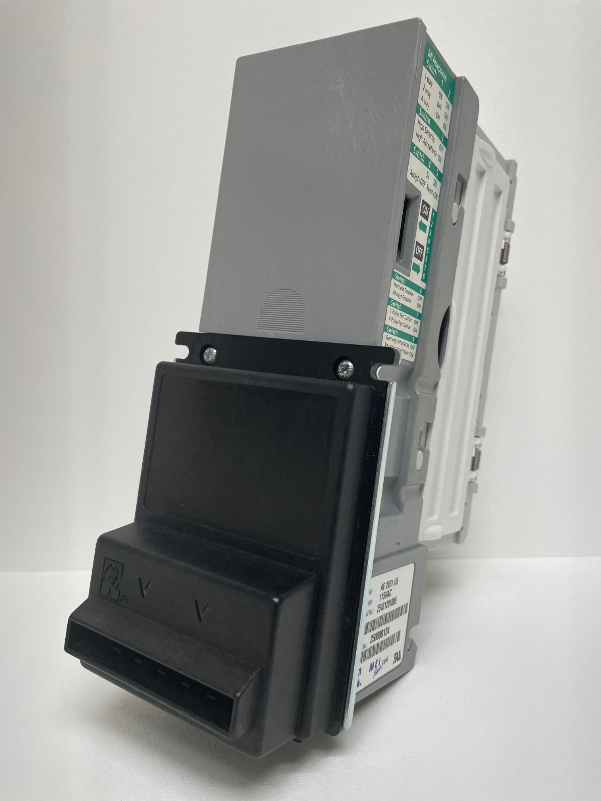 Mars AE 2651 U5, bill acceptor, validator, $1 -$20 *COMPLETELY REBUILT* 117v