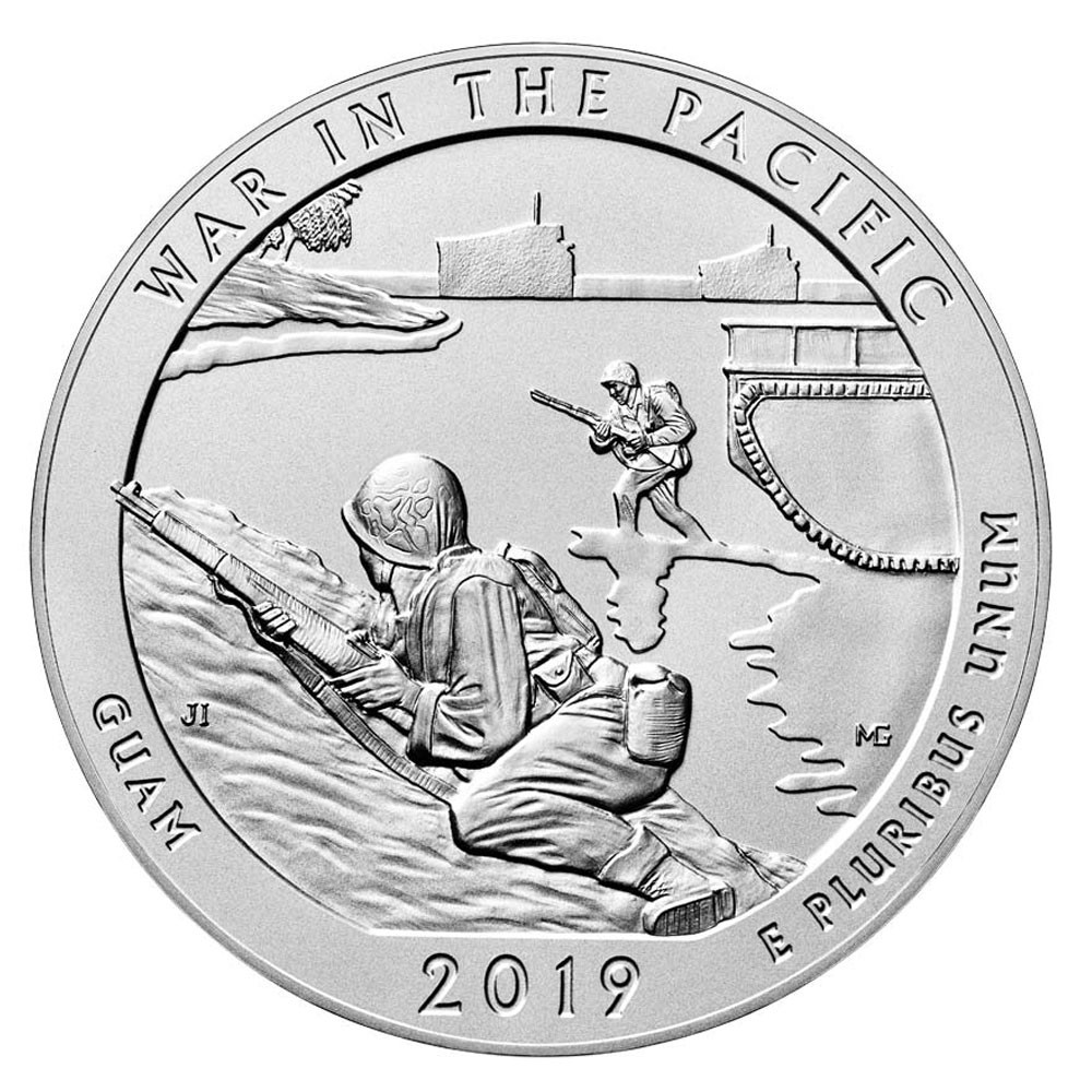 2019 Silver ATB War in Pacific National Historical Park 5 oz Brilliant