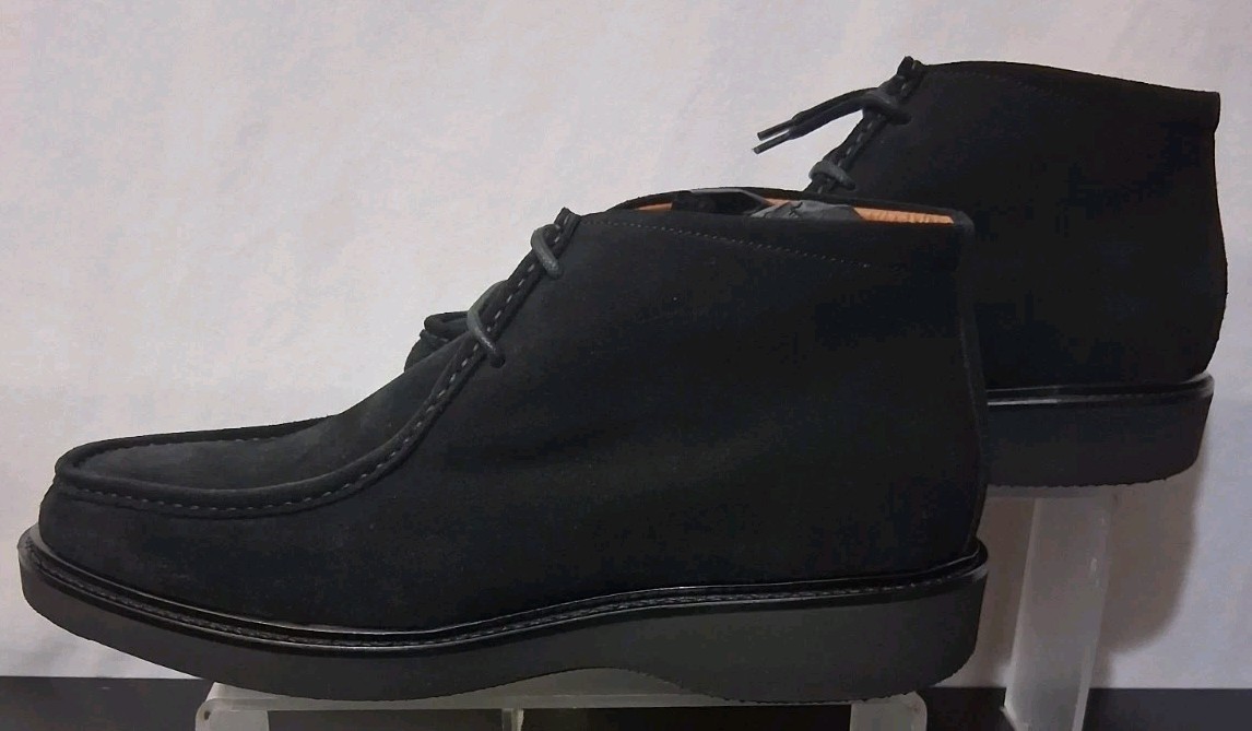 🟩 ITALIAN CRAFTED Aquatalia Boots LUXURY SUEDE Size 10 M ⬛