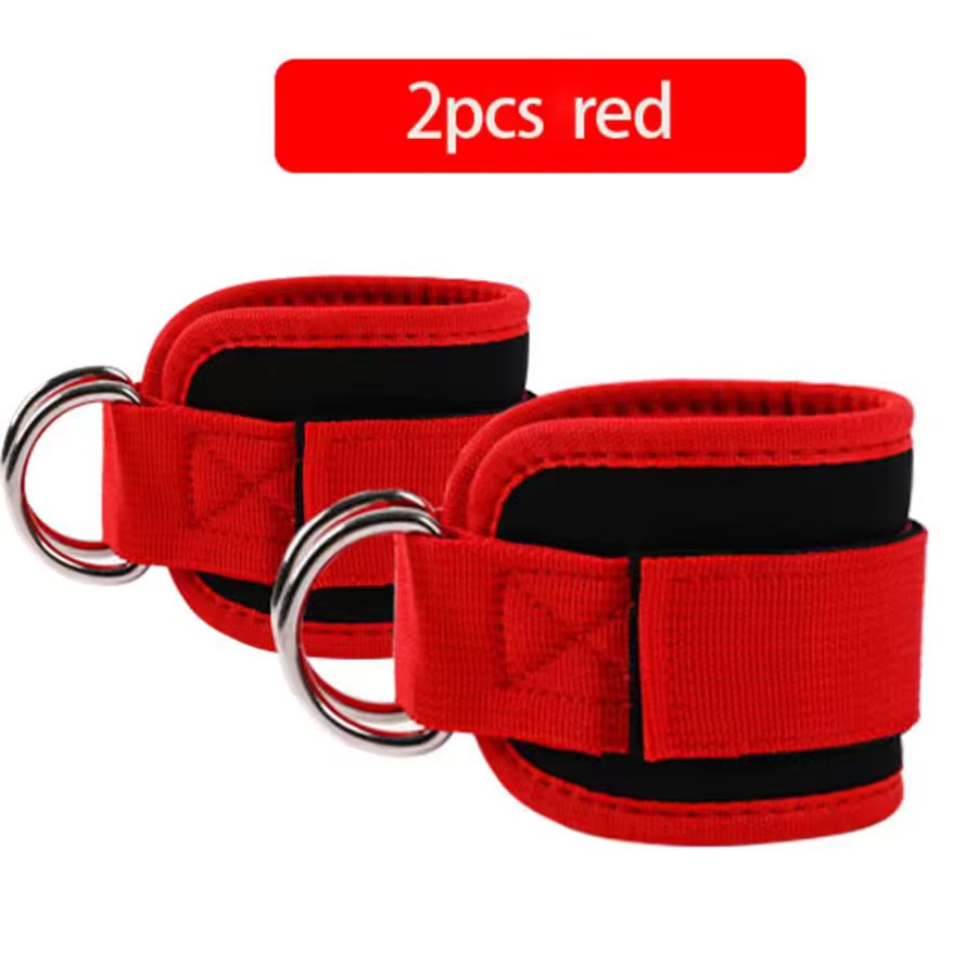 2PCS Premium Ankle Straps for Cable Machines – Gym Kickback & Leg Workout