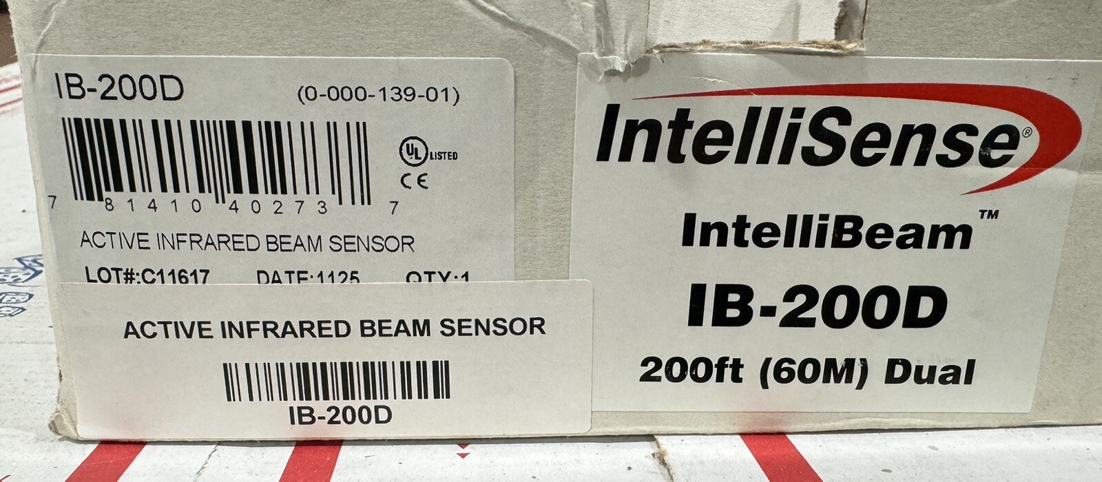 Intellisense IB-200D 200FT Dual Active Infrared Beam Sensor