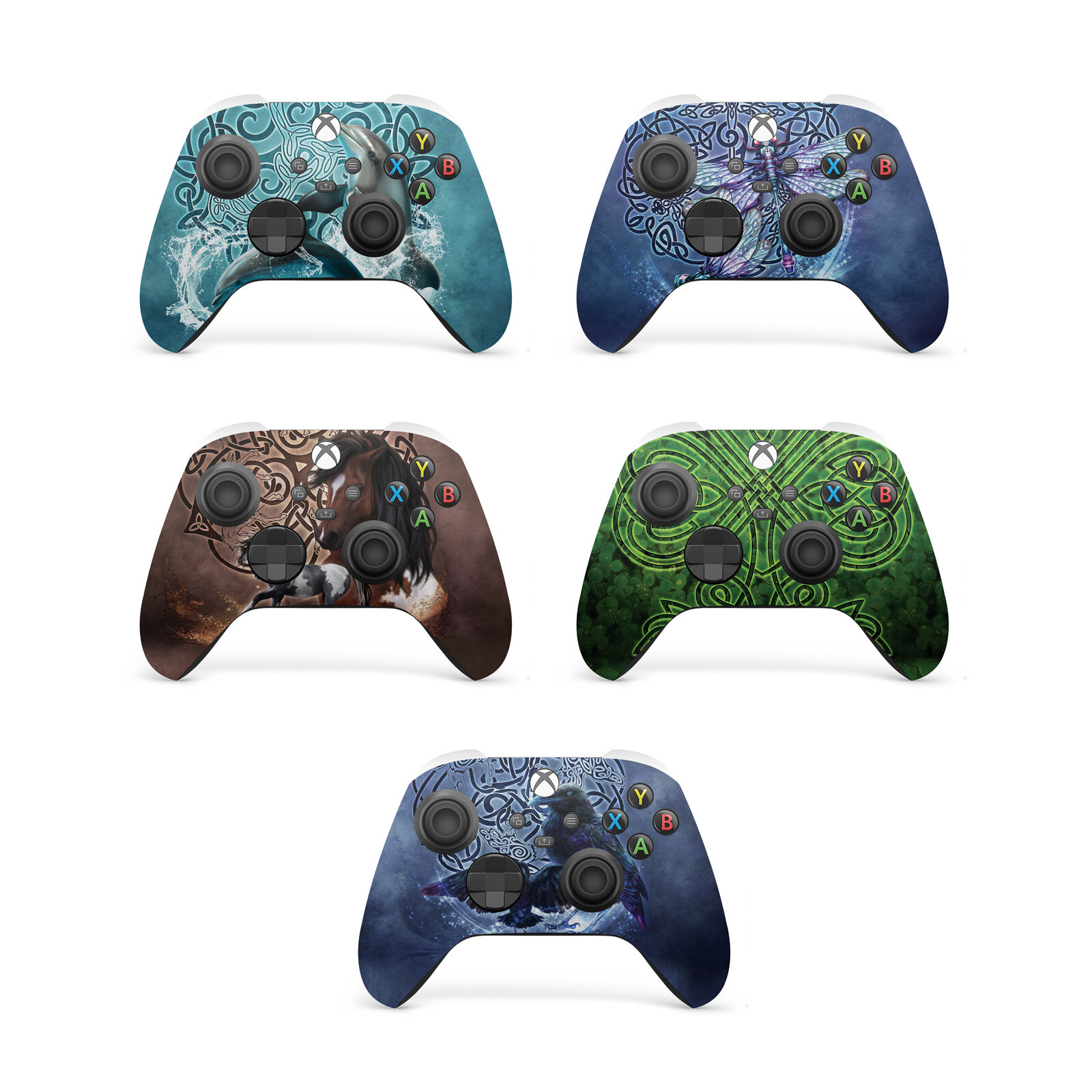 BRIGID ASHWOOD ART MIX VINYL SKIN DECAL FOR XBOX SERIES X / SERIES S CONTROLLER
