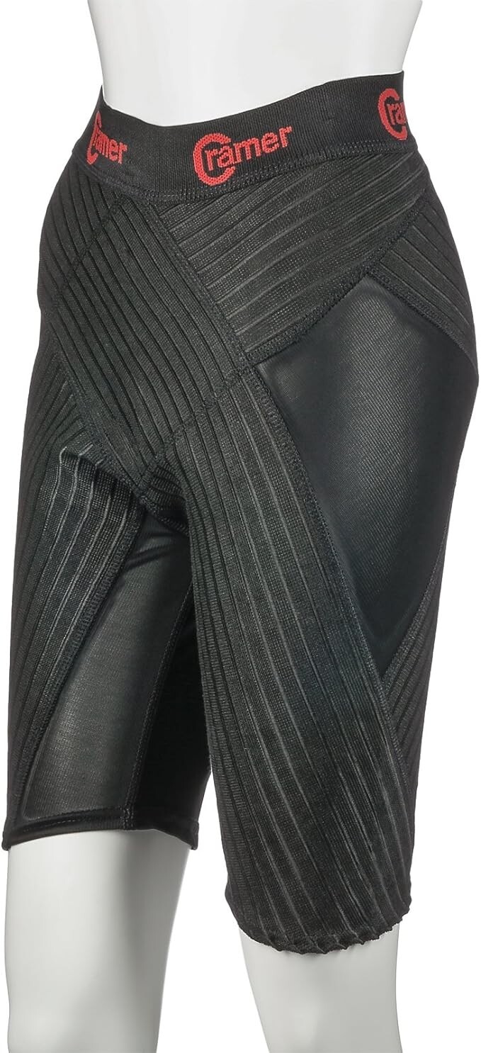 Cramer Knee length Performance Shorts Core Muscle Compression Black S New
