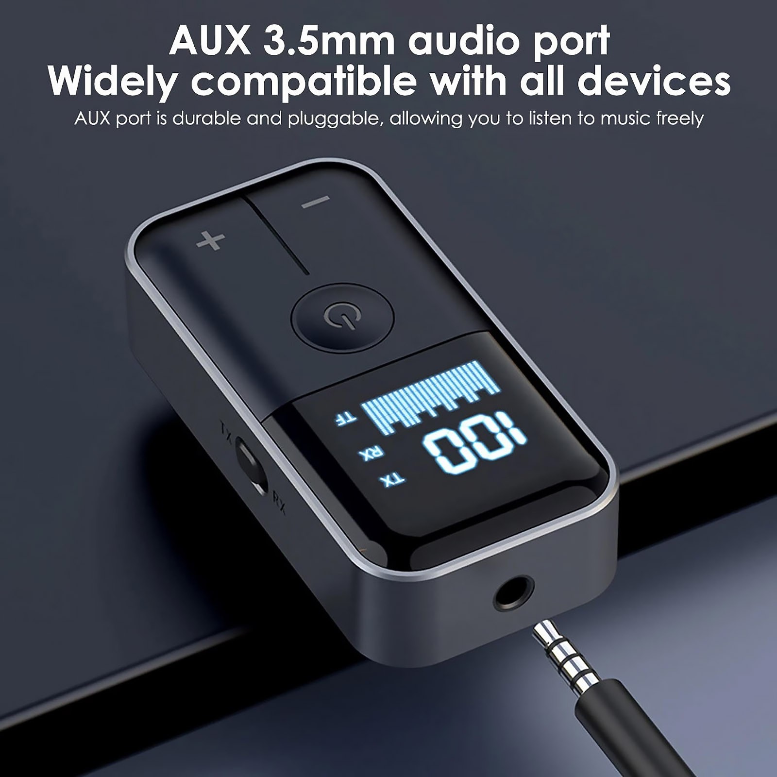 Bluetooth 5.4 Audio Adapter Wireless Receiver Transmitter TF Card MP3 Player