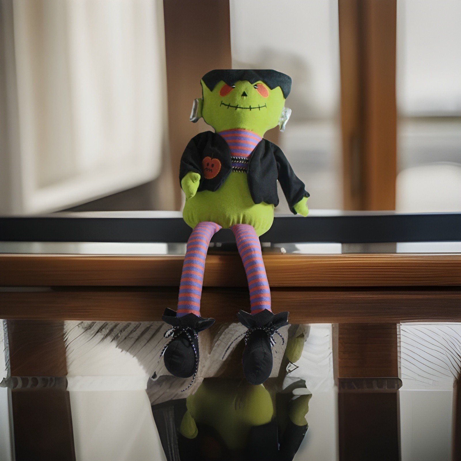 HALLOWEEN FRANKENSTEIN 17" PLUSH SHELF SITTING DOLL NEW