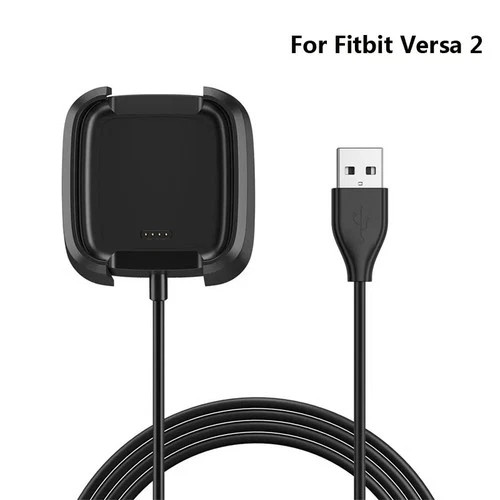 For-Fitbit Versa 2 USB Charger Charging Power Dock Cradle Smart Watch