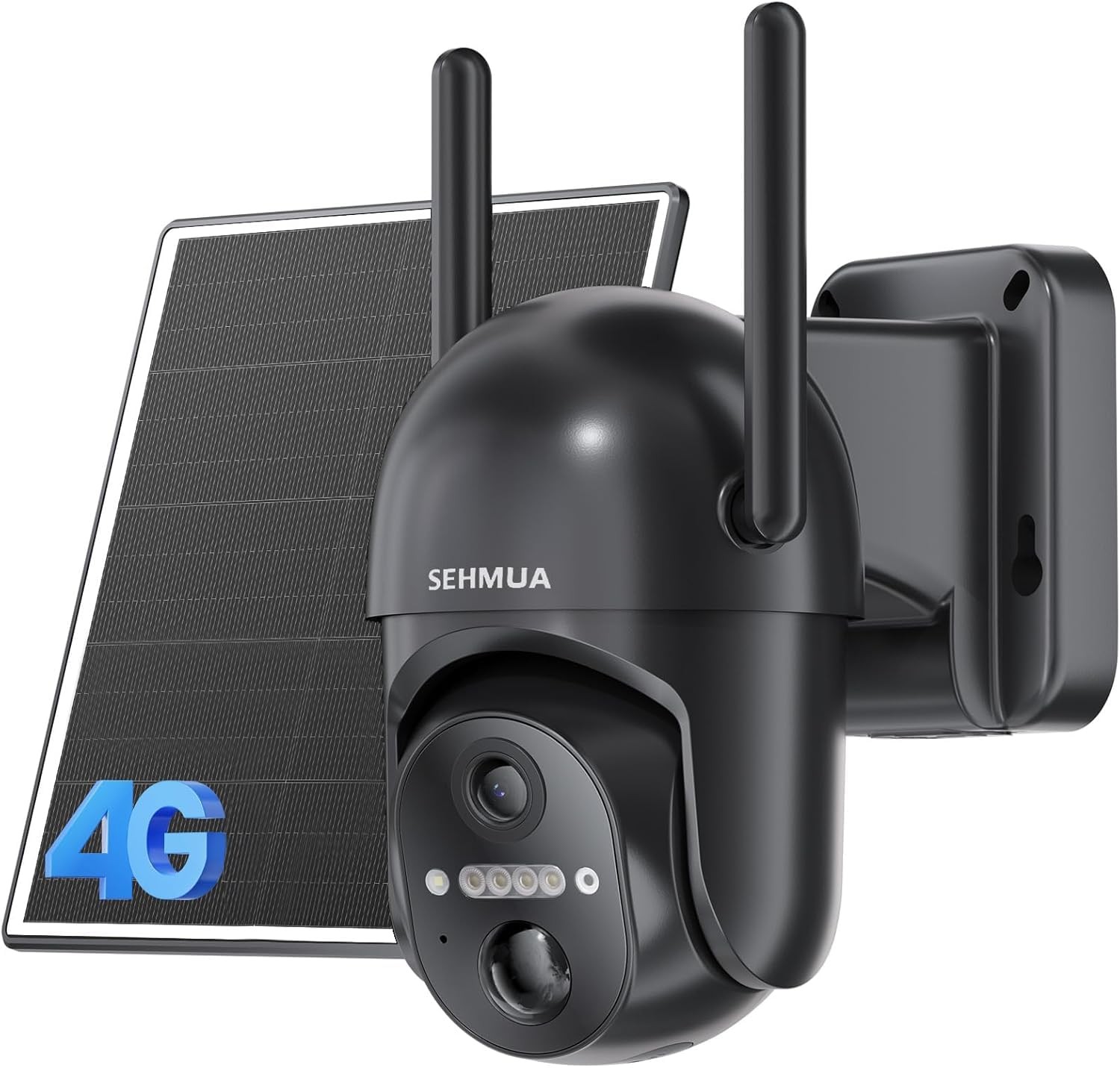 4G LTE Cellular Solar Security Camera Wireless Outdoor, No WiFi Solar Powered