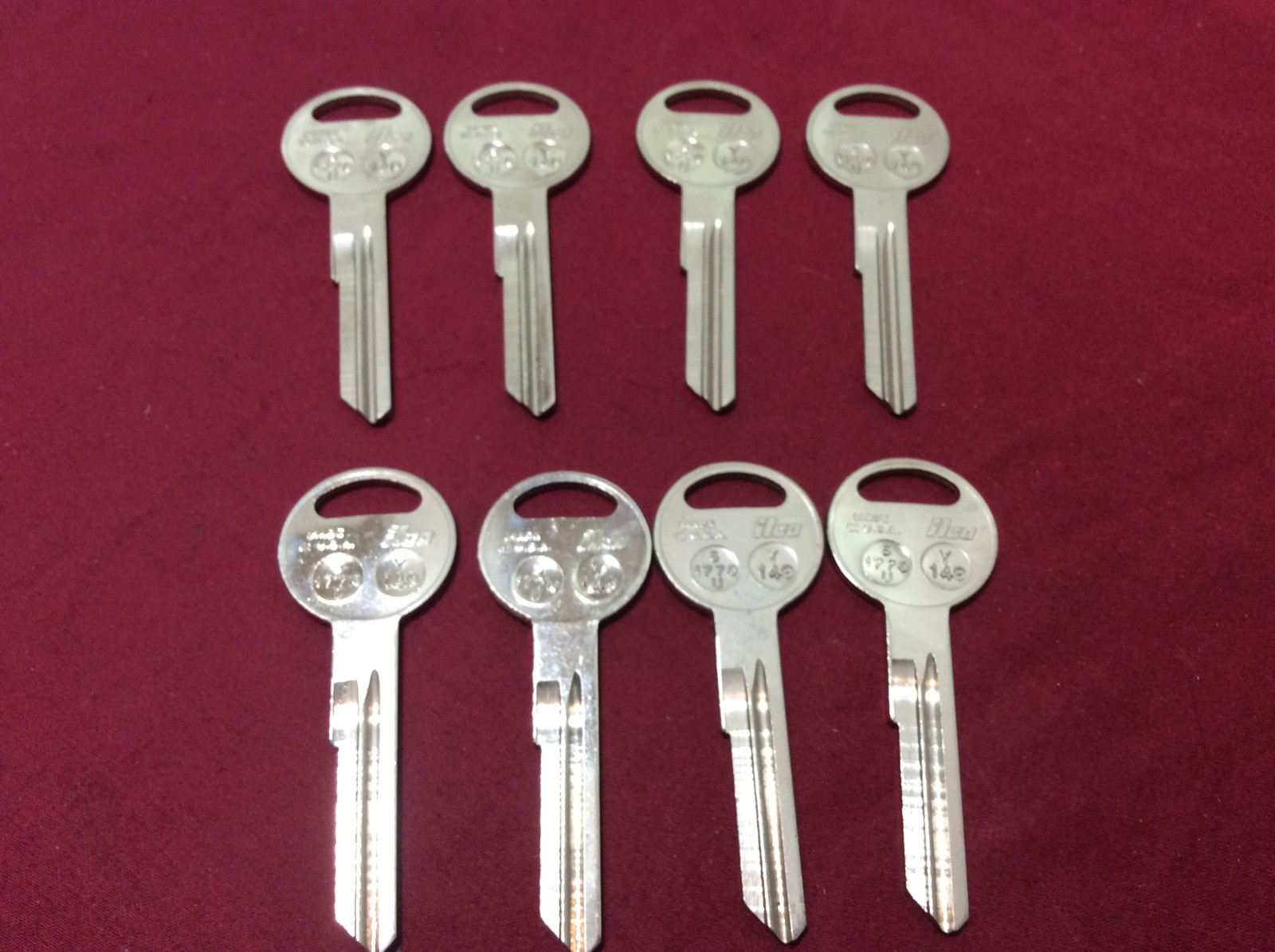 Chrysler by Ilco Y149 Key Blanks, Set of 8- Locksmith
