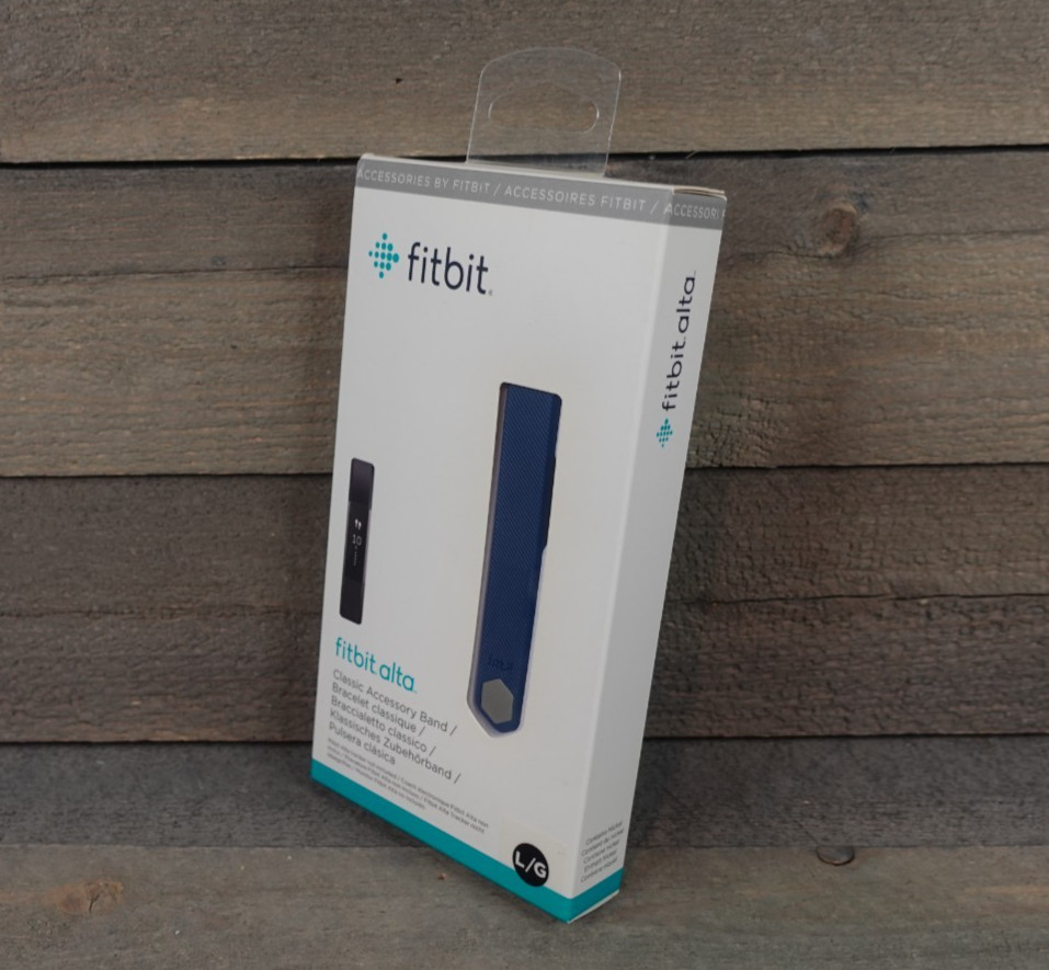 Fitbit Alta (Navy Blue) Classic Accessory LARGE Replacement Band - NEW SEALED!