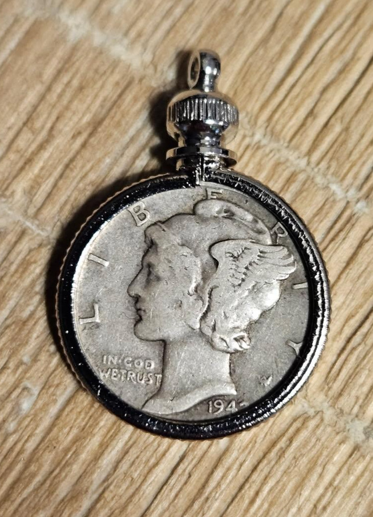 1942 Mercury Dime Pendant