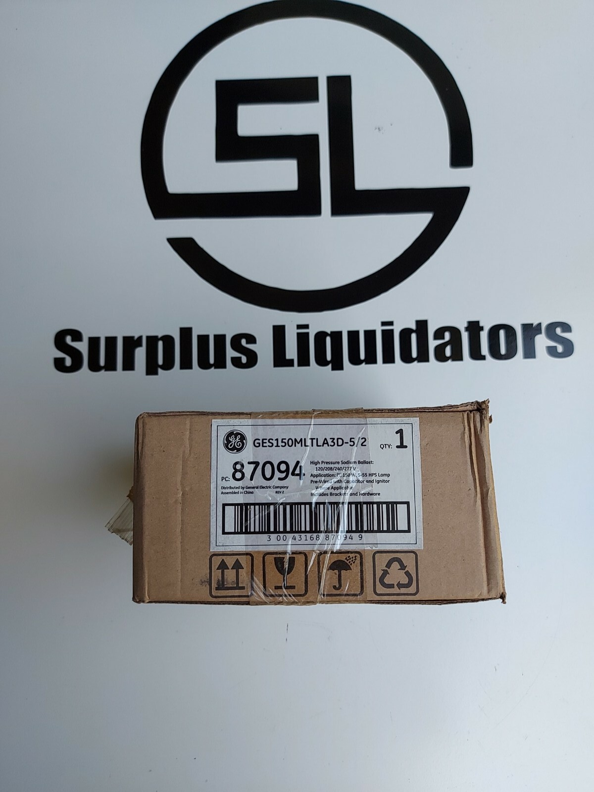 NEW GE High Pressure Sodium Ballast GES150MLTLA3D-5/2 150W 120/208/240/277V 60Hz