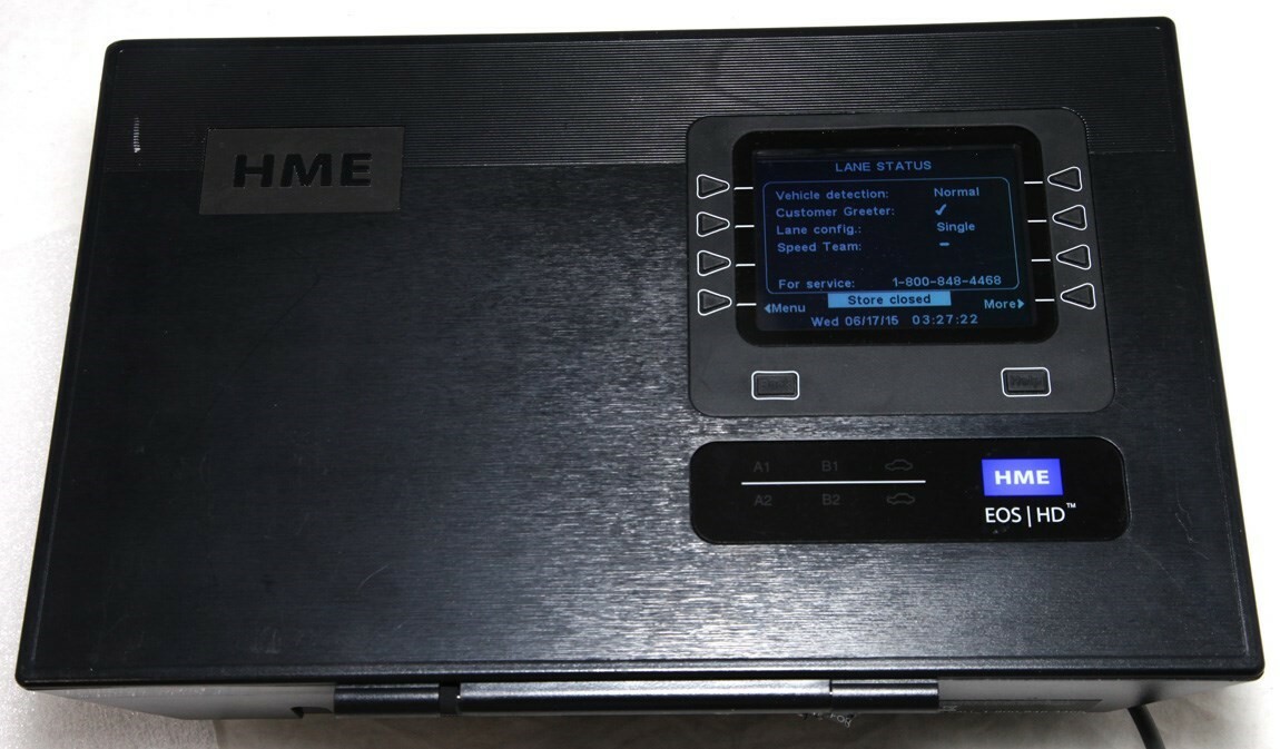 HME EOS HD High Definition Audio Drive Thru Wireless Intercom Base 6200 +AC Cord