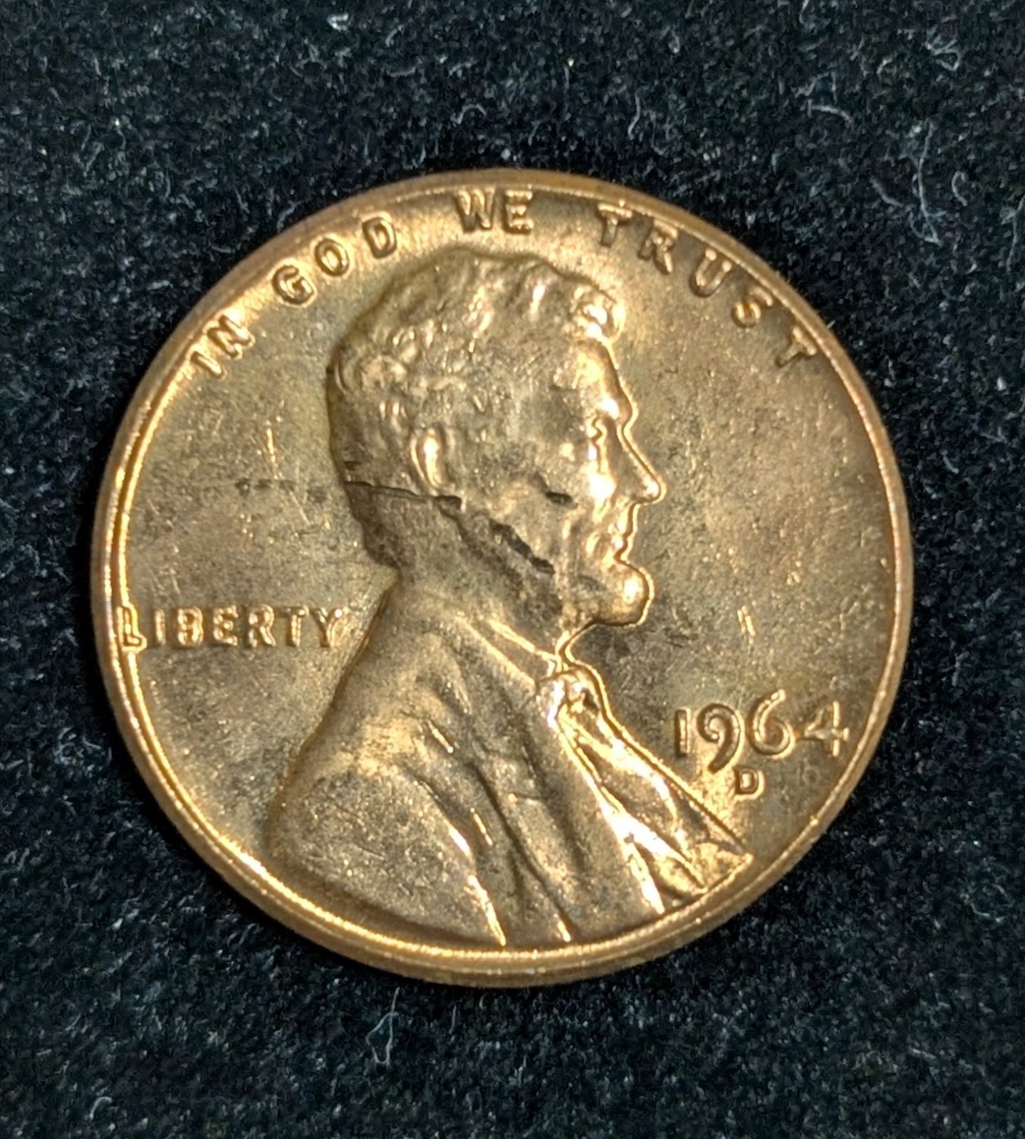 1964 D US Cent Brilliant Uncirculated UNC KM# A132 Gem Red