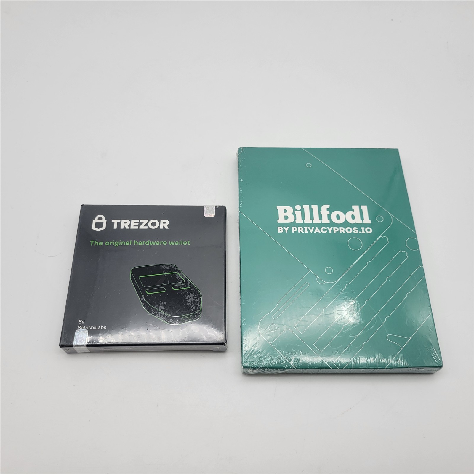 -NEW- Trezor One + Billfodl - Cryptocurrency Hardware Wallet (2 Items)