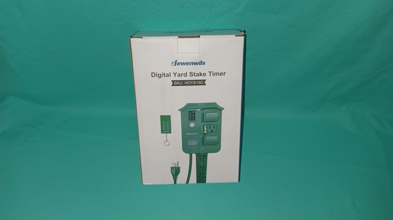 DEWENWILS Outdoor Power Stake Timer Waterproof Remote Control 6 Outlets Photocel