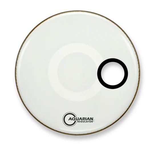 Aquarian 22" Regulator RSM Offset Hole - Gloss White