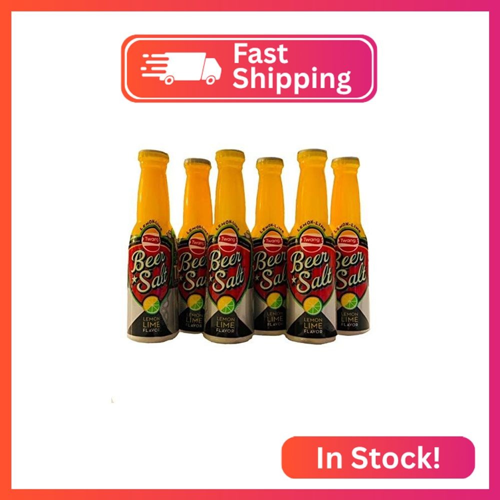 Twang Lemon Lime Flavored Beer Salt | Lemon Lime Flavored Beer Salts | Pack of 6