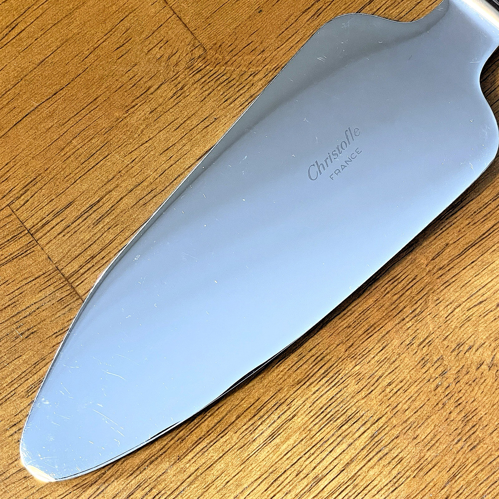 CHRISTOLFE SILVERPLATE PIE SERVER WITH KNIFE CUTTING EDGE 10"