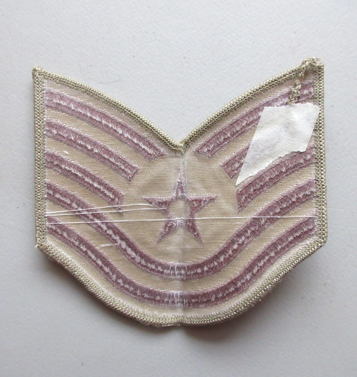 U.S. AIR FORCE TECHNICAL SERGEANT INSIGNIA RANK MILITARY STRIPES UNIFORM PATCH