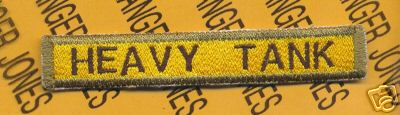 US Army 301st Armored Inf Bn HEAVY TANK tab patch