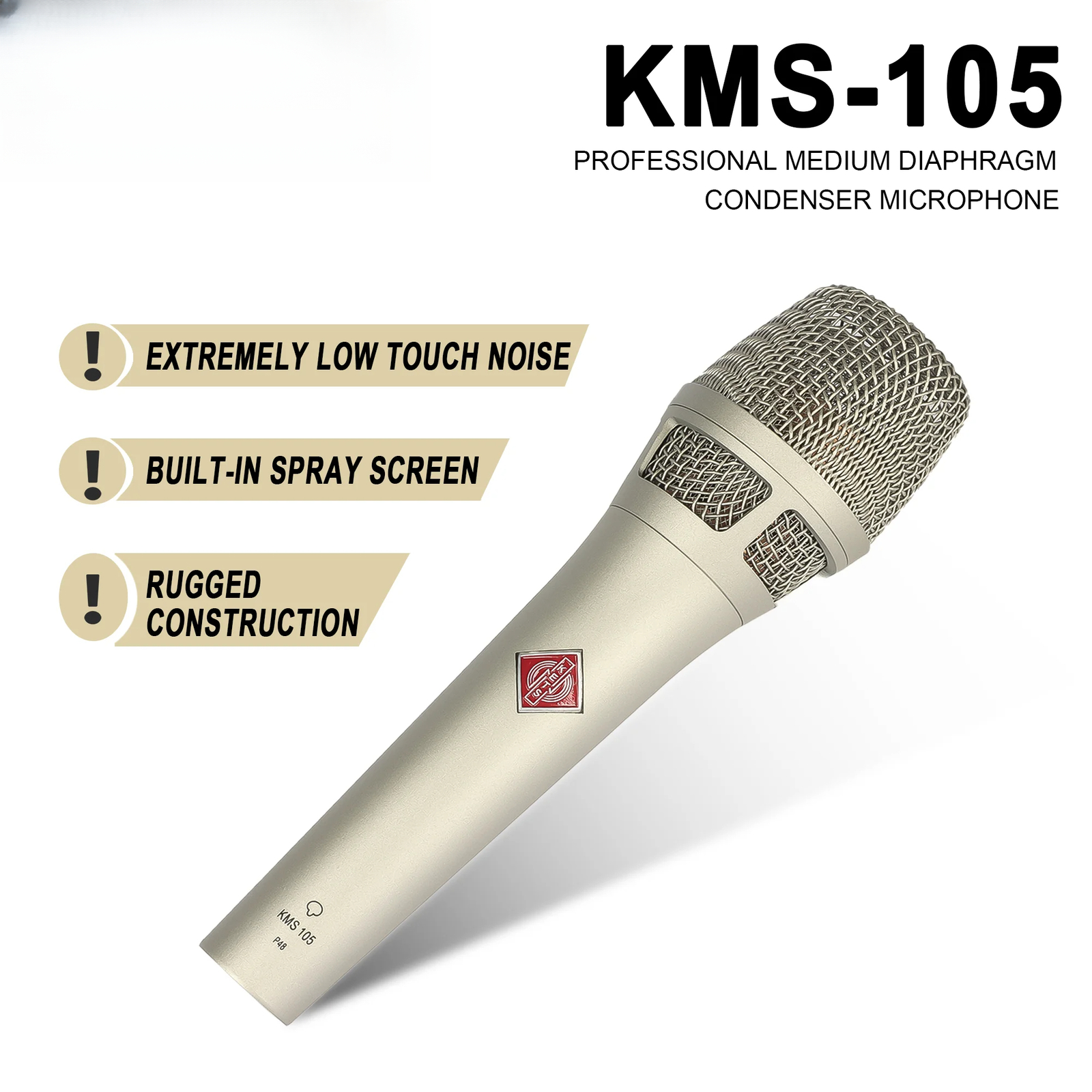 Supercardioid Condenser Mic Professional Vocal Wired Microphone Studio Recording