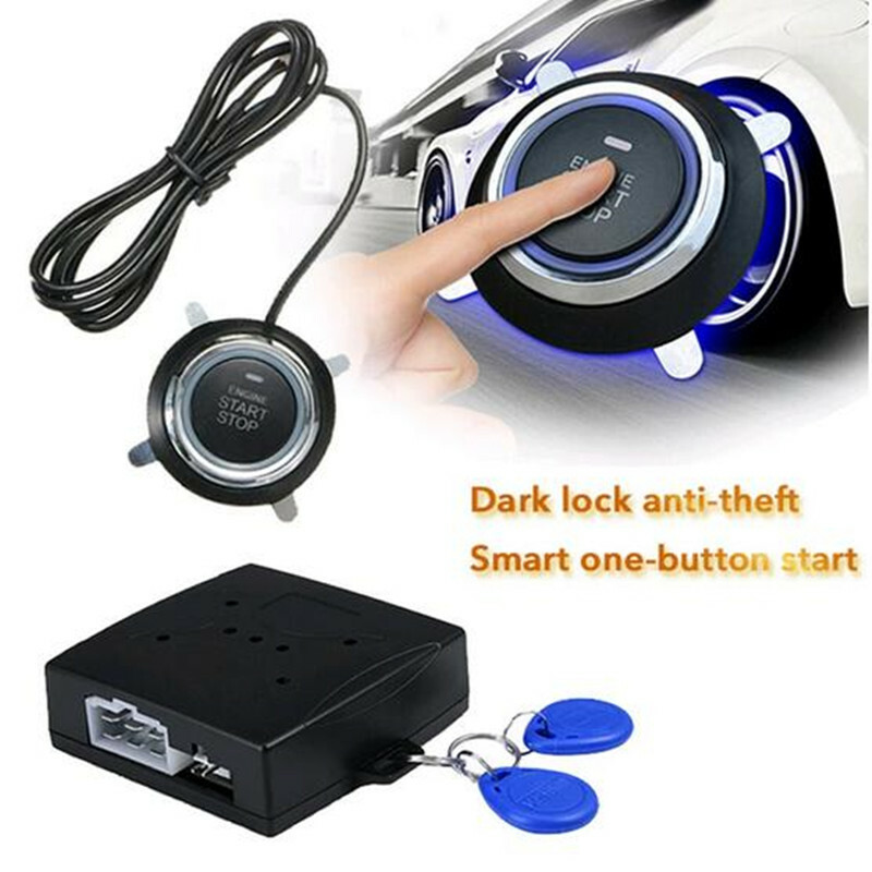 Car Engine Push Start Stop Lock Ignition Keyless Entry Starter Anti-theft System