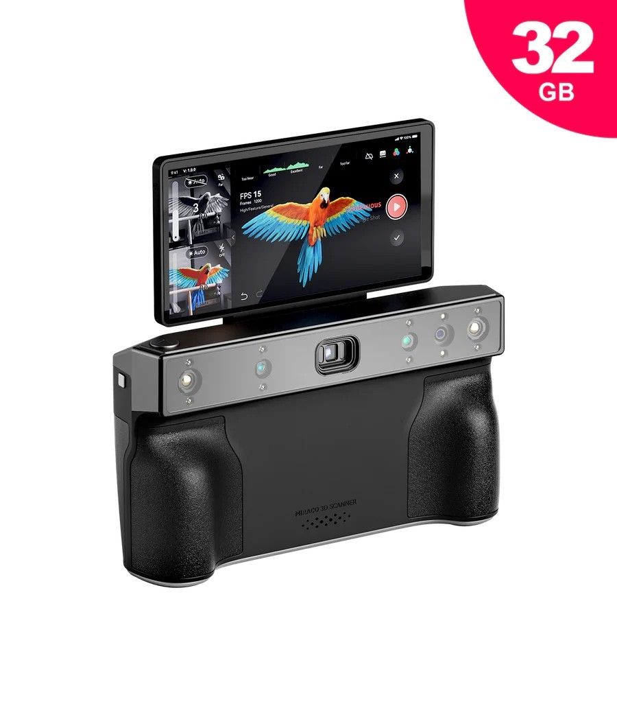 Revopoint MIRACO Pro 3D Scanner 32GB RAM 256GB w/ Dual-Axis Turntable II