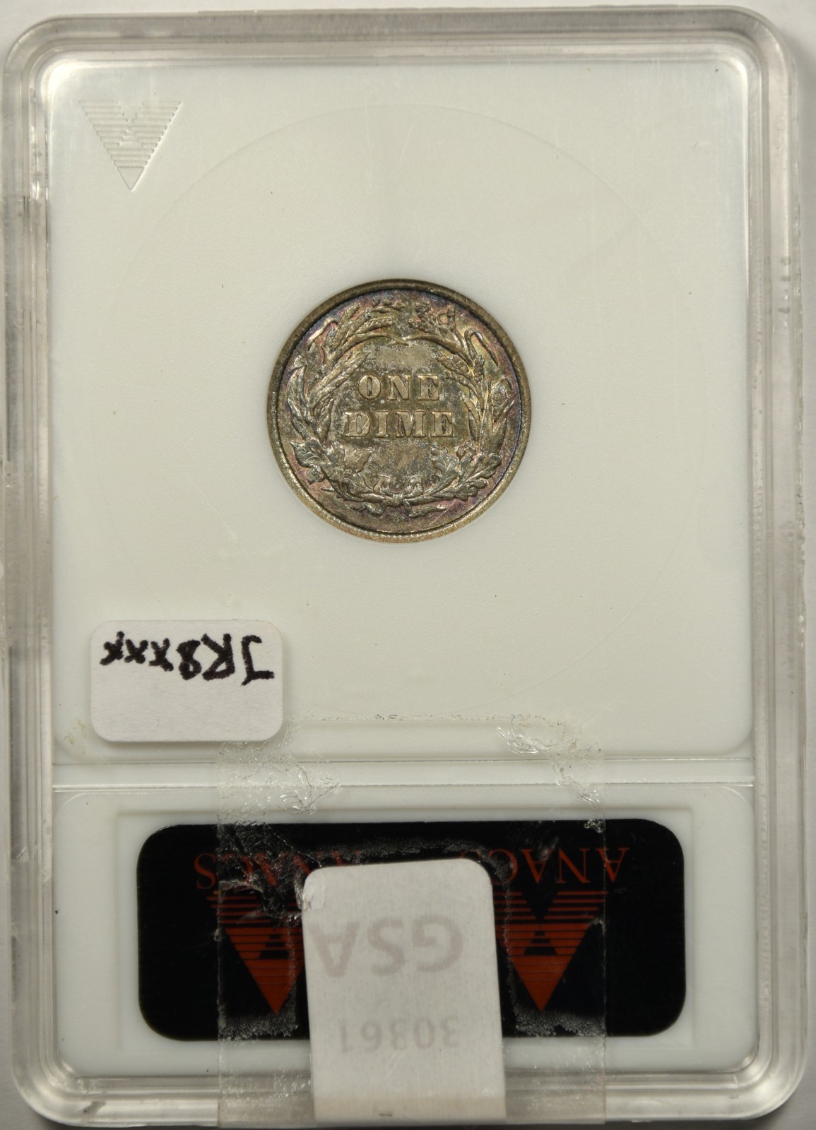 1894 BARBER DIME ~ ANACS EF40 ~ OLD SOAPBOX HOLDER!