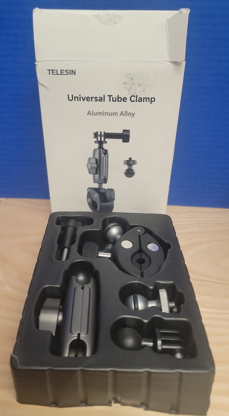 TELESIN Universal Tube Clamp (also known as a Super Clamp or Handlebar Mount