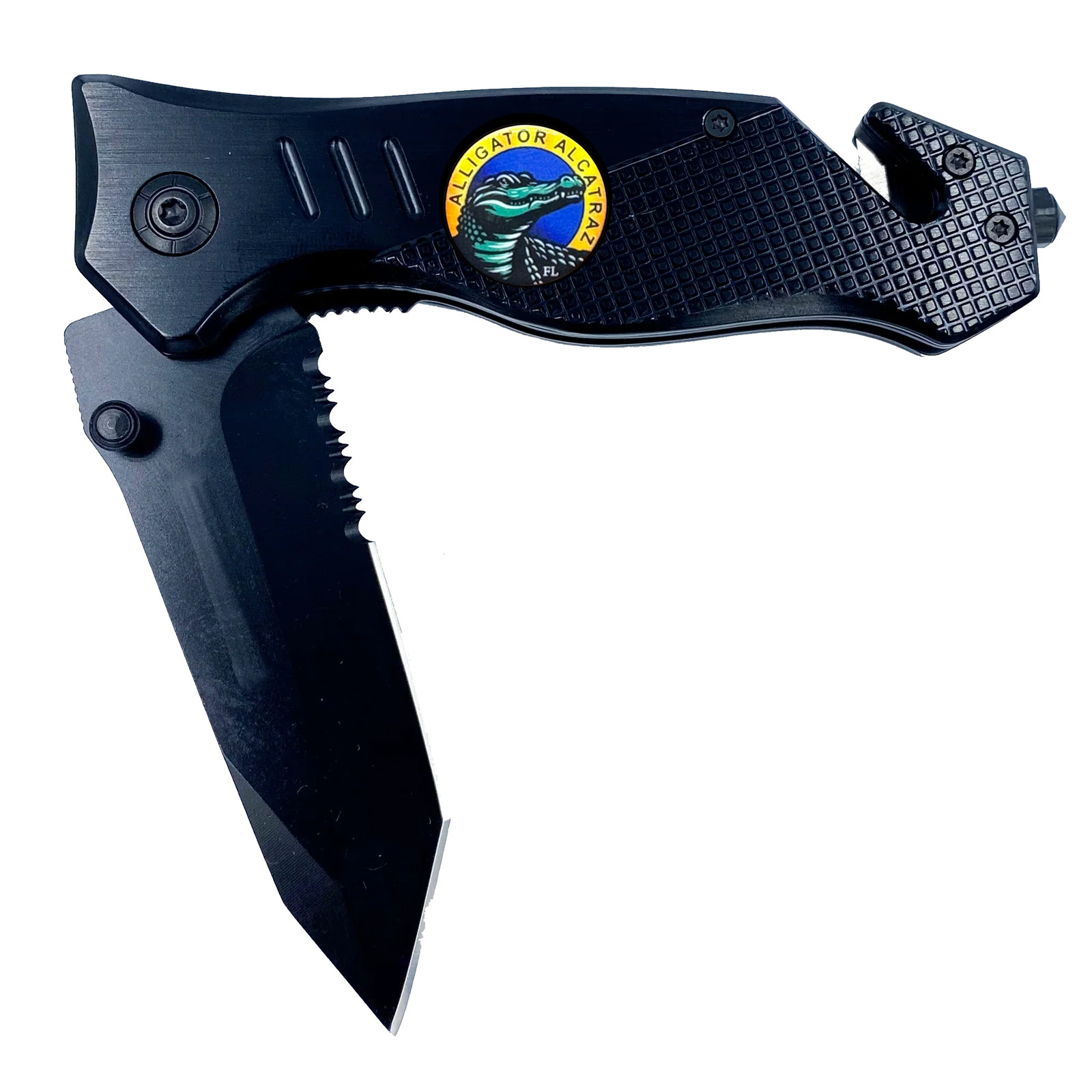 Alligator Alcatraz ICE CBP FDLE FHP FWC 3-in-1 Tactical Rescue tool knife with S