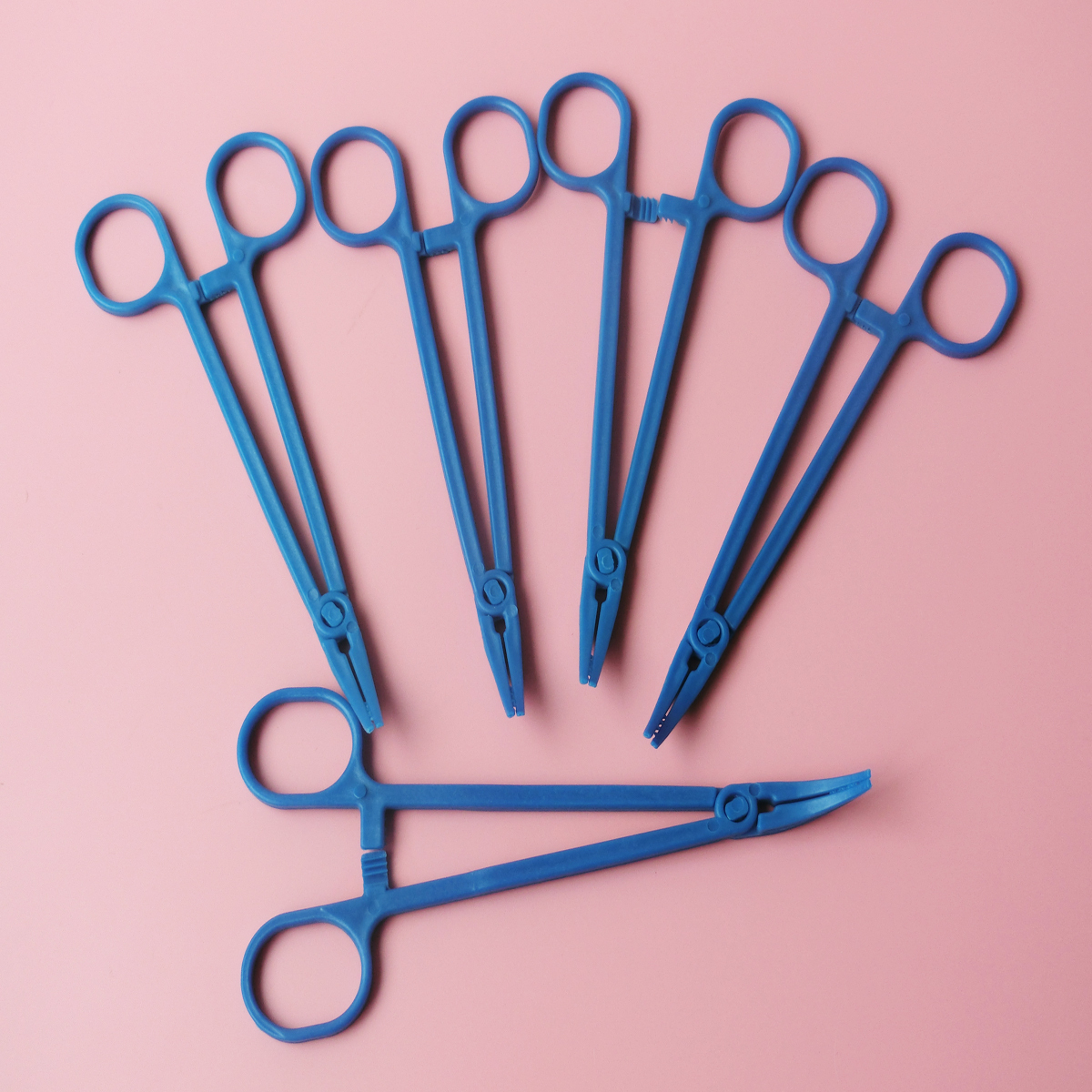 10 x Disposable Haemostatic Forceps Body piercing Clamp Bleeding Hemostasis Tool