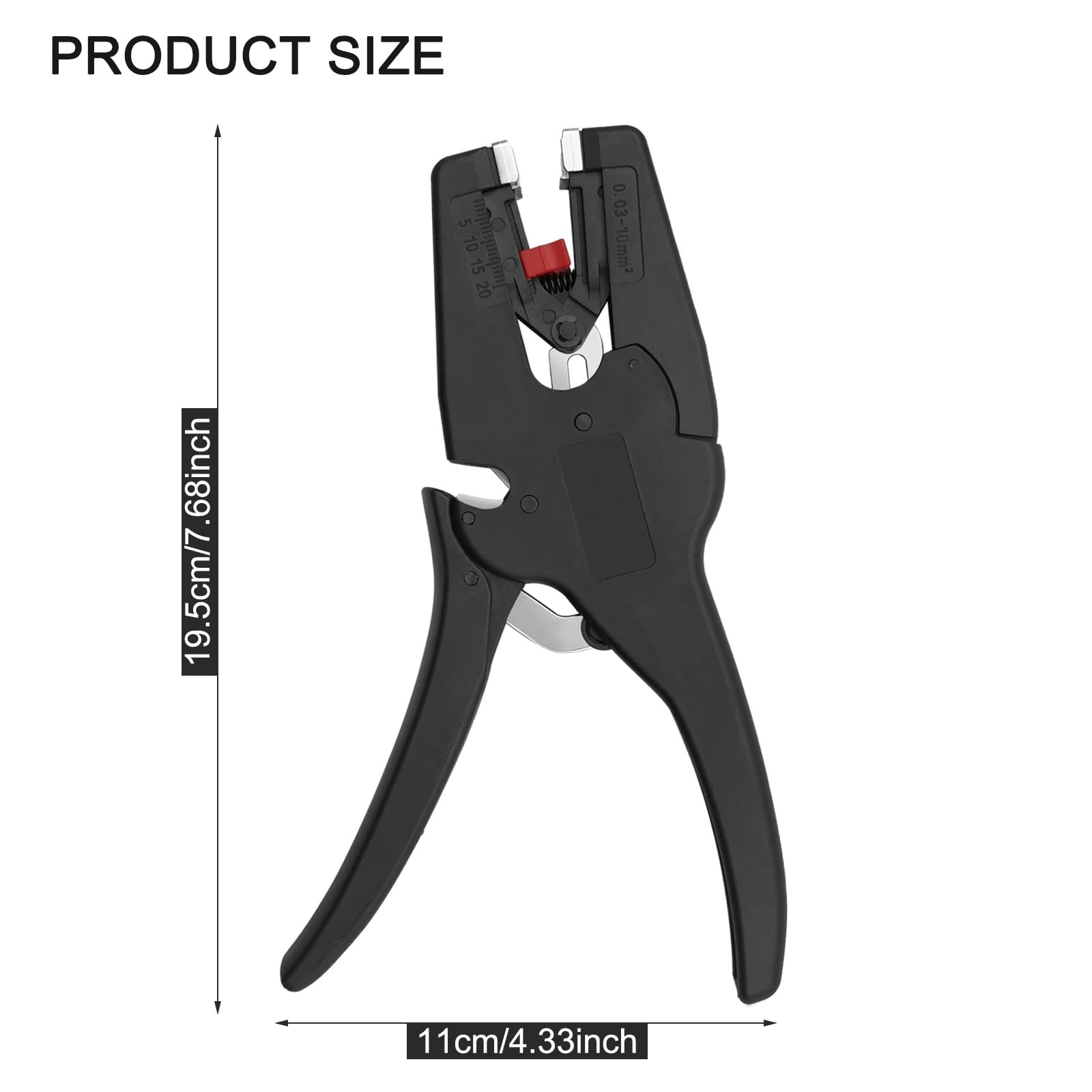 Automatic Wire Stripper/Wire Cutter, 2 in 1 Stripper Tool for 32-7 Black