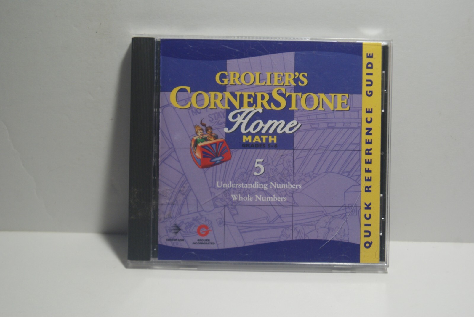Grolier's Cornerstone Home Math Grades 5-6 CD CIB 1998 Educational PC