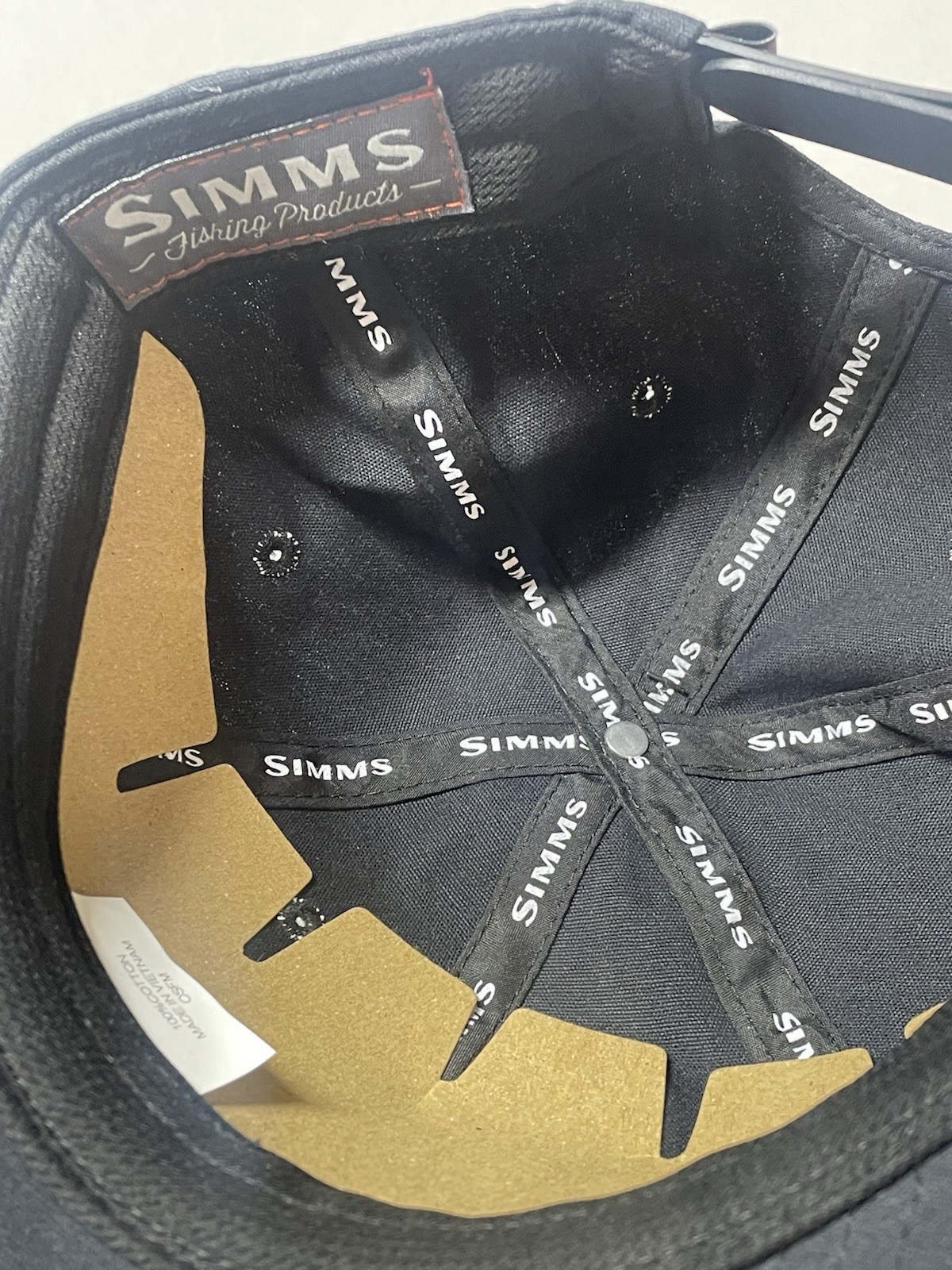 Simms Fish It Well Adjustable Low Crown Cap Black OSFM
