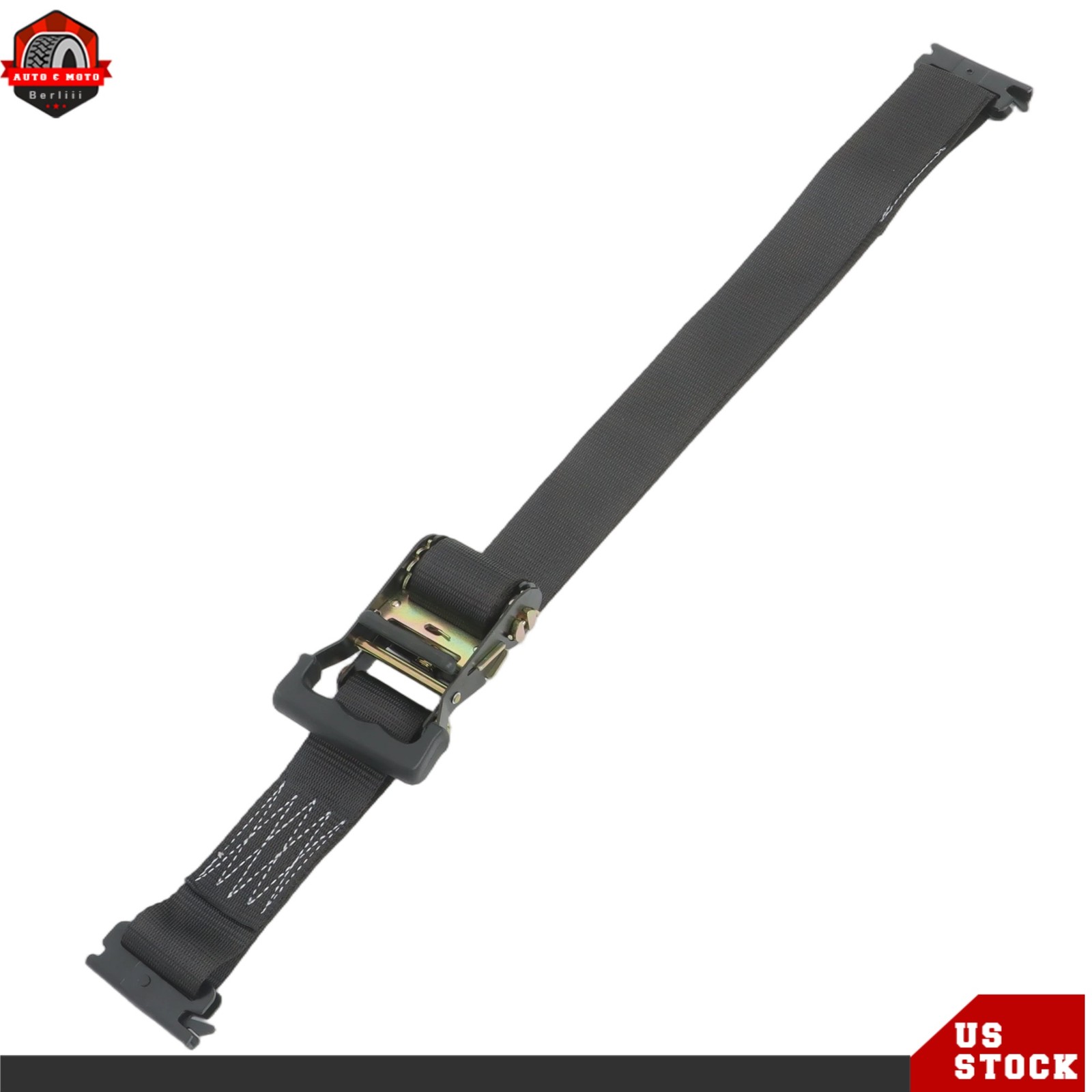 High Quality Trailer 6' Black Ratchet Strap E-Track Wheel Chock Tie Down Durable