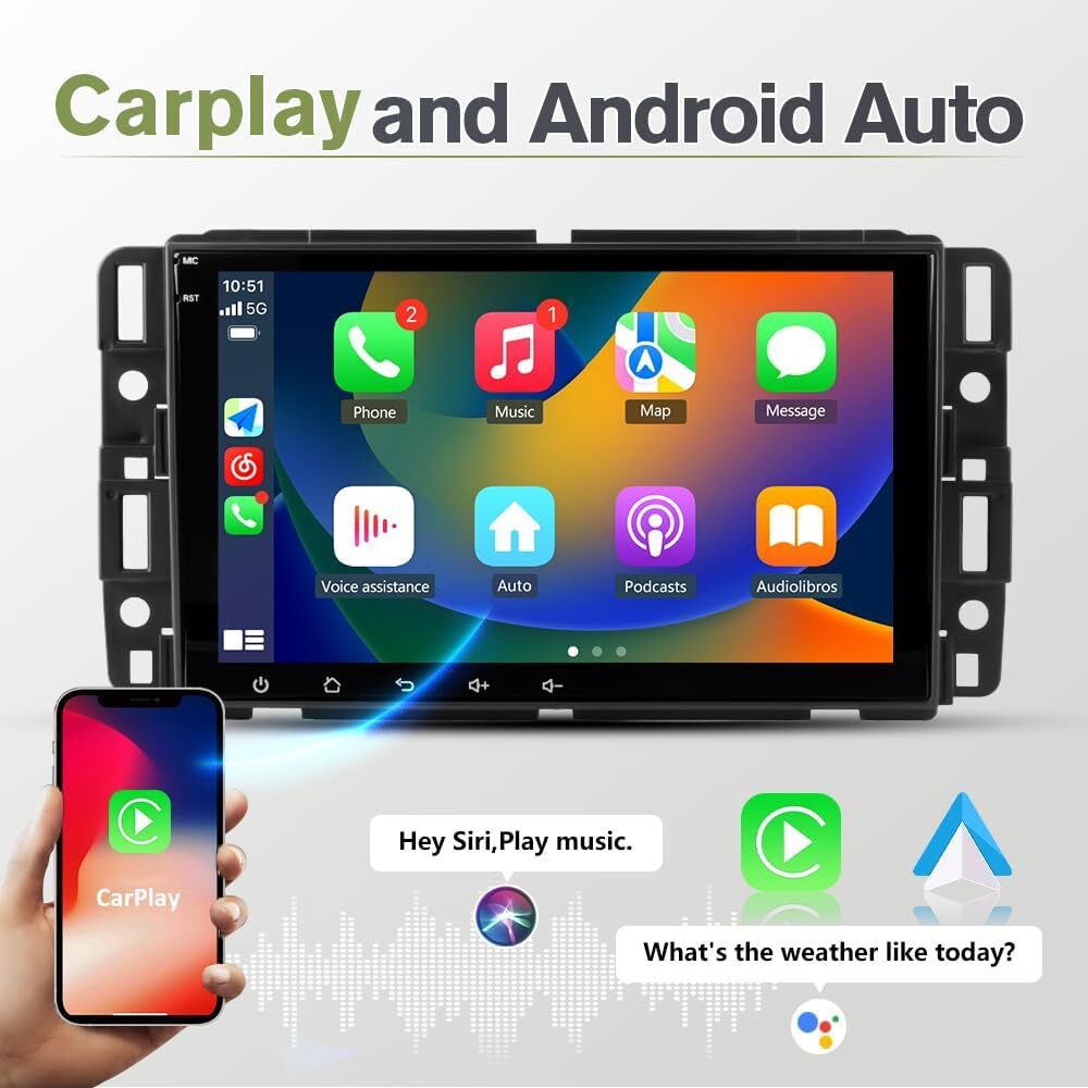 Upgraded Head Unit Radio for Chevrolet GMC 8"