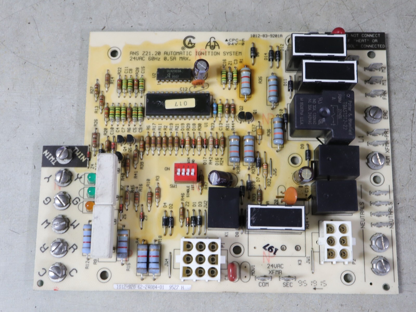 Rheem Ruud Weather King 62-24084-01 Furnace Fan Control Circuit Board 1012-920