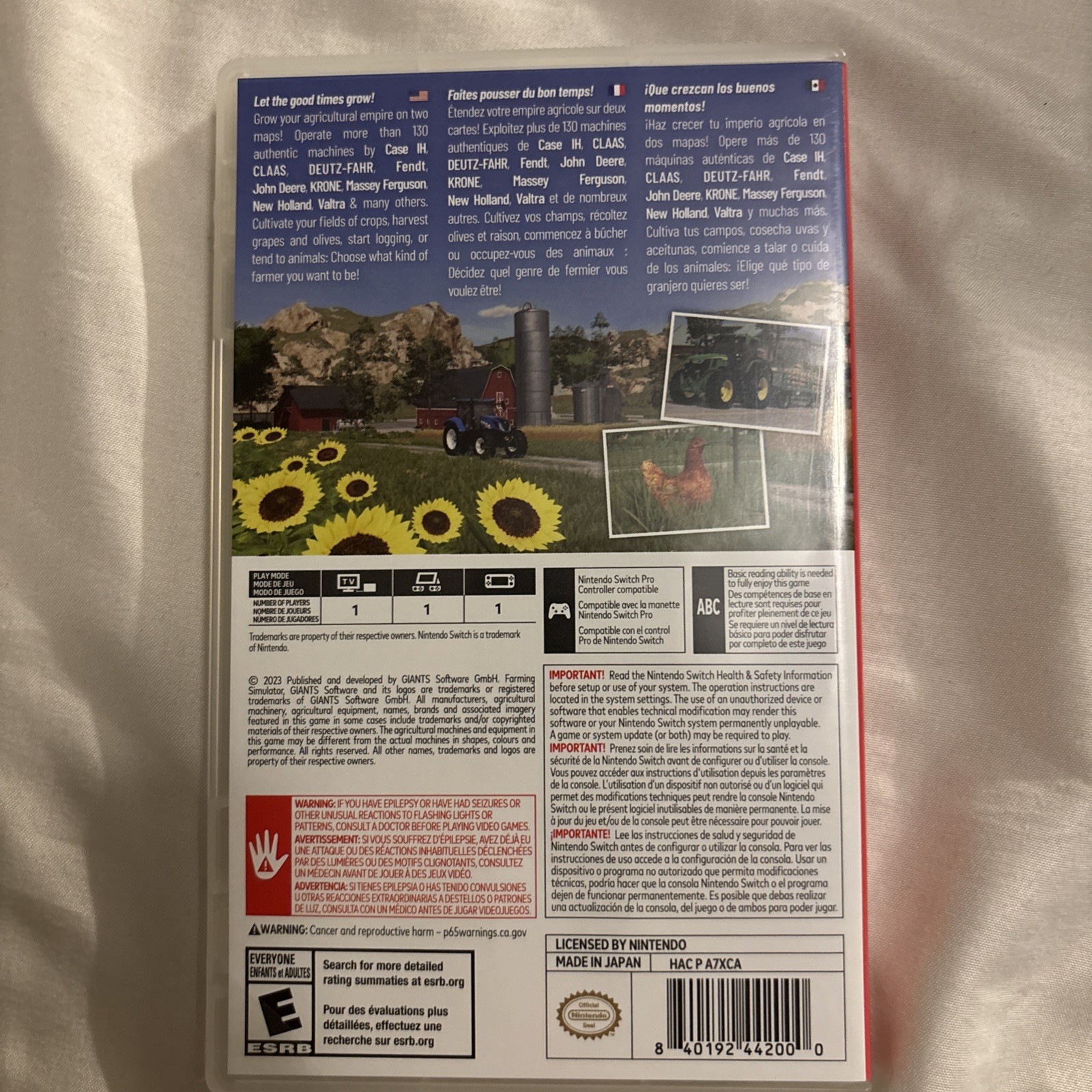 Nintendo Switch Farming Simulator 23 Case Only