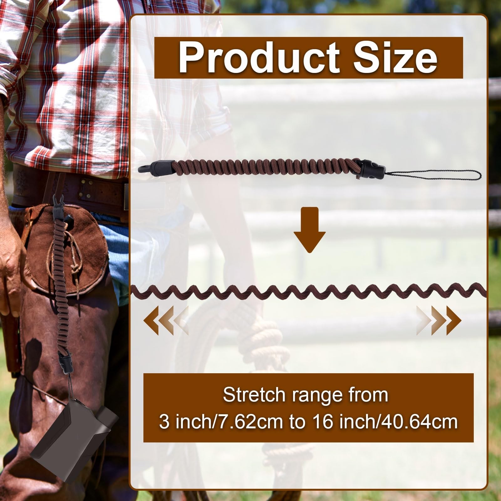 Gosknor Rangefinder Tether Dark Brown